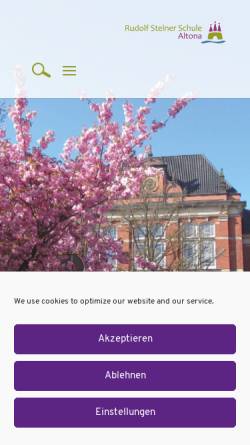 Vorschau der mobilen Webseite www.waldorfschule-altona.de, Rudolf Steiner Schule Altona