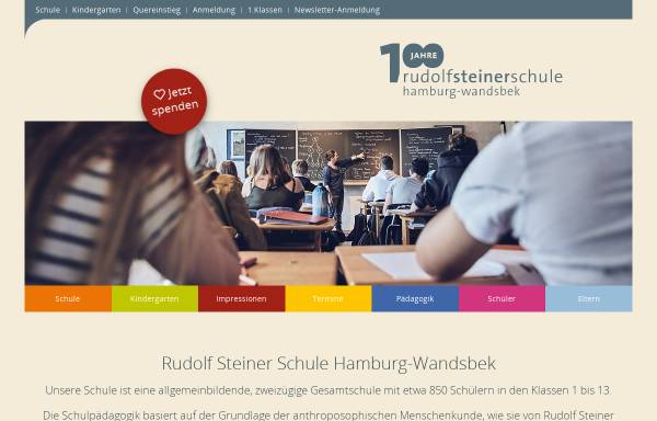 Vorschau von waldorfschule-wandsbek.de, Rudolf Steiner Schule Hamburg-Wandsbek
