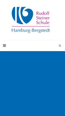 Vorschau der mobilen Webseite www.steinerschule-bergstedt.de, Rudolf Steiner Schule in den Walddörfern