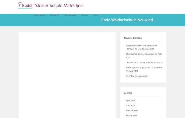 Vorschau von waldorfschule-neuwied.de, Rudolf Steiner Schule Mittelrhein
