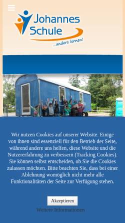 Vorschau der mobilen Webseite www.johannes-schule.de, Johannes-Schule