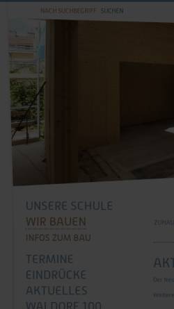 Vorschau der mobilen Webseite www.waldorf-mauer.at, Rudolf-Steiner-Schule Wien-Mauer