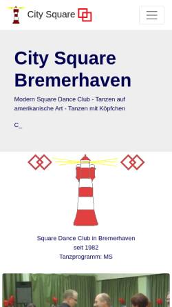 Vorschau der mobilen Webseite www.city-square.de, City Square Bremerhaven