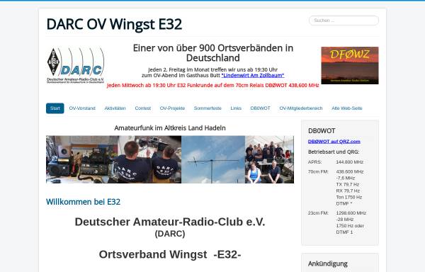 Vorschau von afu-e32.de, Deutscher Amateur Radio Club OV Bremerhaven
