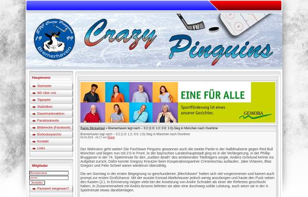 Vorschau von www.crazy-pinguins.de, Crazy Pinguins