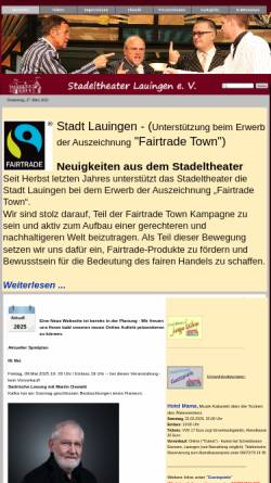 Vorschau der mobilen Webseite www.stadeltheater.de, Stadeltheater Lauingen e.V.