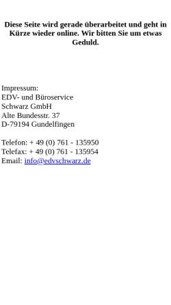 Vorschau der mobilen Webseite www.edvschwarz.de, EDV- und Büroservice Schwarz GmbH