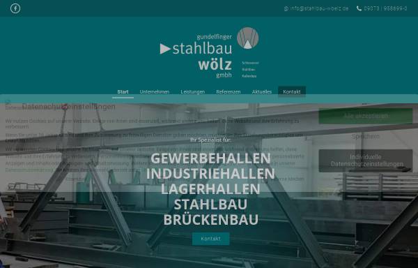 Vorschau von www.stahlbau-woelz.de, Stahlbau Johann Wölz