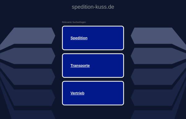 Vorschau von www.spedition-kuss.de, Spedition Kuss