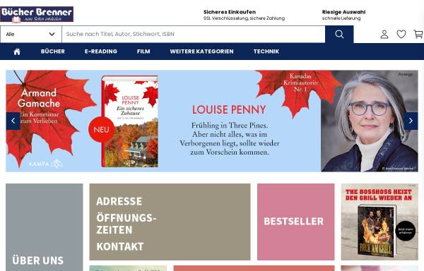 Vorschau von www.buecher-brenner.de, Buchhandlung Brenner