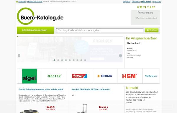 Vorschau von www.buero-katalog.de, Büro Katalog