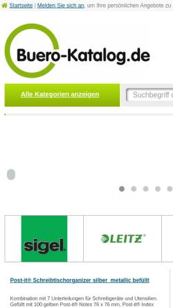 Vorschau der mobilen Webseite www.buero-katalog.de, Büro Katalog