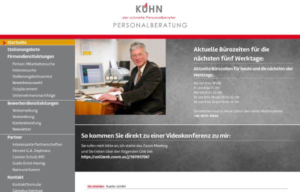 Vorschau von www.kuehngmbh.de, Personalberatung Andreas Kühn GmbH