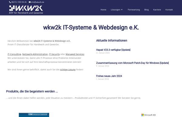 Vorschau von www.wkw2k.de, WKW2k Web-Design