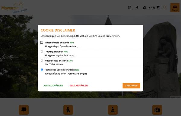 Vorschau von www.mayen.de, Stadt Mayen