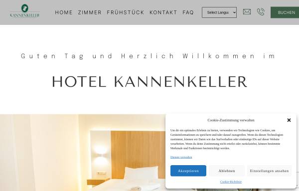 Vorschau von www.kannenkeller.de, Hotel Restaurant Kannenkeller