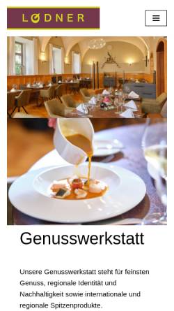 Vorschau der mobilen Webseite www.hotel-lodner.de, Wiener Kaffeehaus