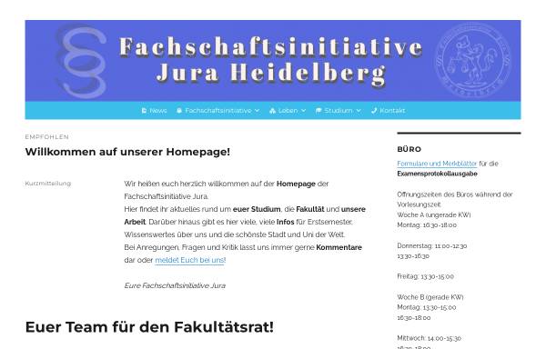 Vorschau von www.juhei.de, Fachschaft Jura
