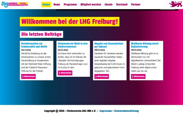 Vorschau von lhg-bw.de, LHG - Liberale Hochschulgruppe Freiburg