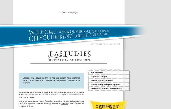 Vorschau von www.eastudies.org, eastudies.org