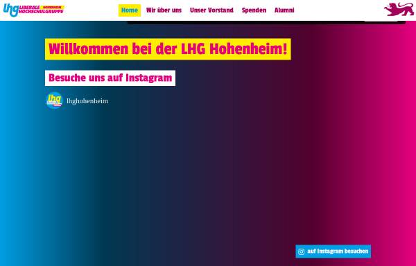 Vorschau von lhg-bw.de, LHG - Liberale Hochschulgruppe Hohenheim