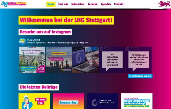 Vorschau von lhg-bw.de, LHG - Liberale Hochschulgruppe Stuttgart