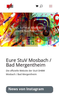 Vorschau der mobilen Webseite stuv-mosbach.de, Studierendenvertretung (StuV)