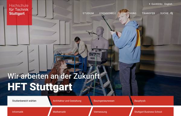 Vorschau von www.hft-stuttgart.de, Hochschule für Technik Stuttgart