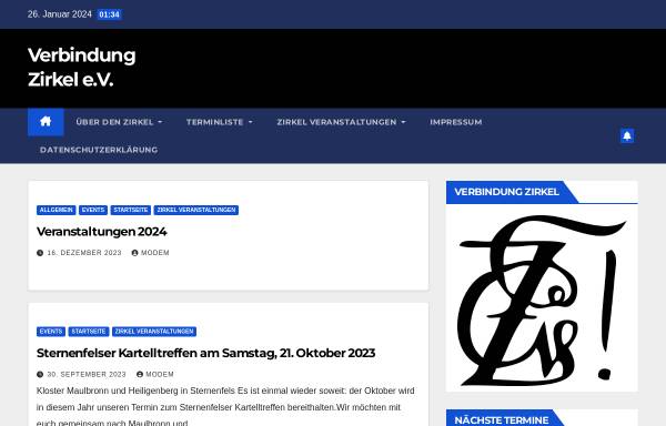 Vorschau von www.verbindung-zirkel.de, Sportverbindung Zirkel