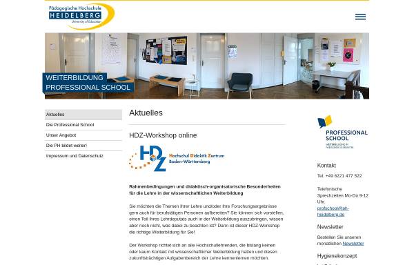 Vorschau von www.ph-heidelberg.de, Institut für Weiterbildung (IfW)