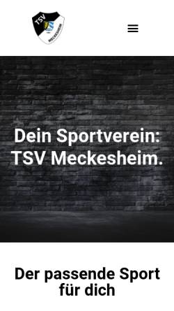 Vorschau der mobilen Webseite tsv-meckesheim.de, TSV Meckesheim1901 e.V.