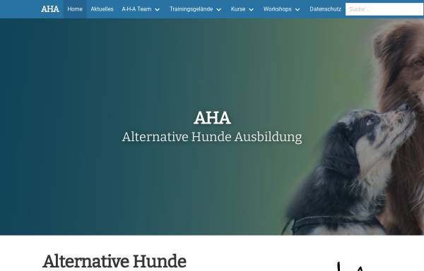 Vorschau von www.a-h-a.at, Alternative Hunde Ausbildung