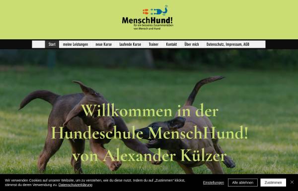 Vorschau von www.menschhund.com, Hundeschule MenschHund