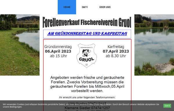 Vorschau von www.fischereiverein-gruol.de, Fischereiverein Gruol e.V.