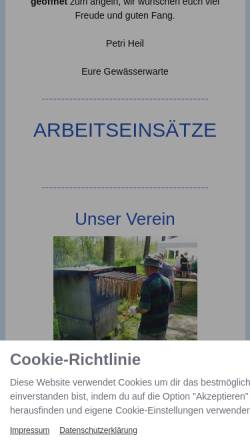 Vorschau der mobilen Webseite www.ksfv-biberach.de, Kreissportfischereiverein Biberach an der Riß e.V.