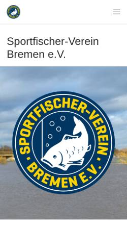 Vorschau der mobilen Webseite www.sfv-bremen.de, Sportfischerverein Bremen e.V.