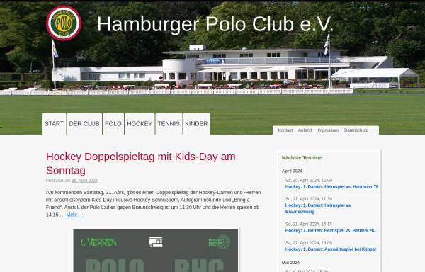 Vorschau von www.hamburger-polo-club.de, Hamburger-Polo-Club