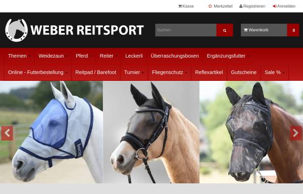 Vorschau von www.weber-reitsport.de, Weber Reitsport