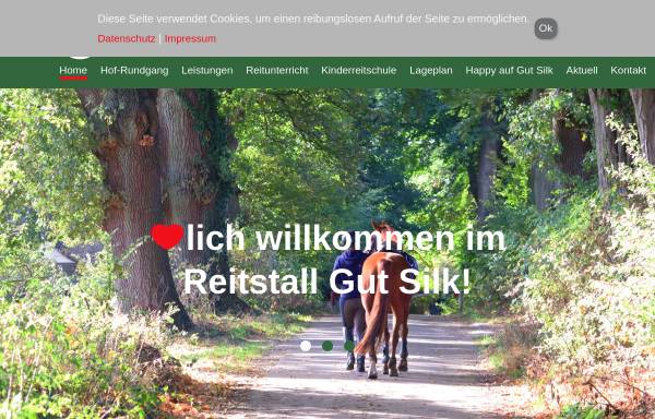 Vorschau von www.gut-silk.de, Reitstall Gut Silk