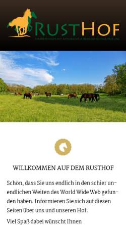 Vorschau der mobilen Webseite www.rusthof.de, Rusthof