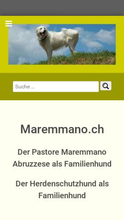Vorschau der mobilen Webseite maremanno.ch, Maremmano.ch