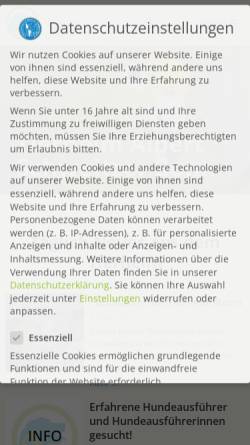 Vorschau der mobilen Webseite www.tierheimbonn.de, Tierheim Albert Schweitzer