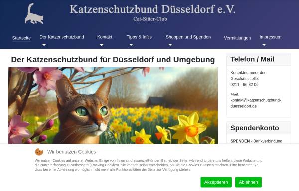 Vorschau von www.katzenschutzbund-duesseldorf.de, Katzenschutzbund e.V.