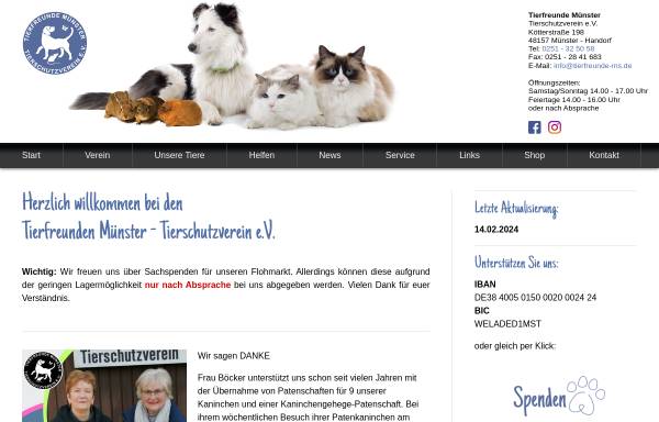 Tierfreunde Münster Tierschutzverein e. V.