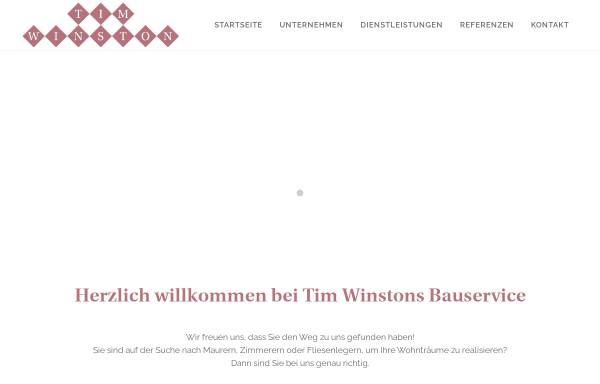 Vorschau von www.tim-winston.de, Tim Winston, Bauservice