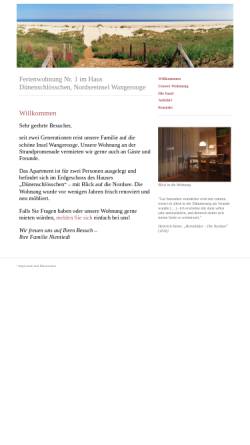 Vorschau der mobilen Webseite www.duenenschloesschen1.de, Apartment Nr. 1 im Haus Dünenschlösschen