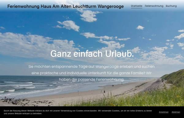 Vorschau von www.wangerooge-wohnung.de, Ferienwohnung Familie Claußen