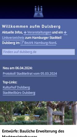 Vorschau der mobilen Webseite www.dulsberg.de, Dulsberg