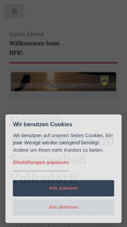 Vorschau der mobilen Webseite www.hfk-hh.de, Hamburger Bund für Freikörperkultur