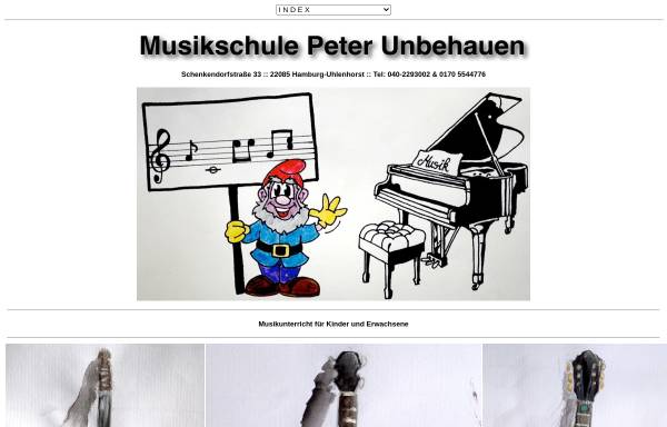 Vorschau von www.peterunbehauen.de, Musikschule Peter Unbehauen
